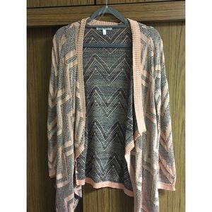 pink and black chevron sweater